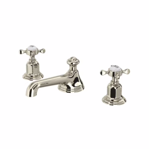 Perrin & Rowe | Polished Nickel Edwardian™ Widespread Lavatory Faucet With Low Spout