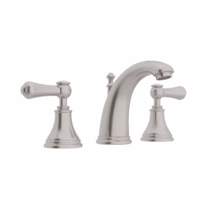 Perrin & Rowe | Satin Nickel Georgian Era™ Widespread Lavatory Faucet