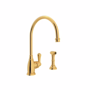 Perrin & Rowe | English Gold Georgian Era™ Kitchen Faucet With Side Spray
