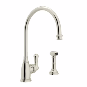 Perrin & Rowe | Polished Nickel Georgian Era™ Kitchen Faucet With Side Spray