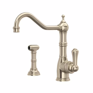 Perrin & Rowe | Satin Nickel Edwardian™ Kitchen Faucet With Side Spray