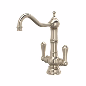 Perrin & Rowe | Satin Nickel Edwardian™ Two Handle Bar/Food Prep Kitchen Faucet
