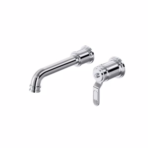 Perrin & Rowe | Polished Chrome Armstrong™ 360° Wall Mount lavatory faucet trim