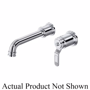 Perrin & Rowe | Unlacquered Brass Armstrong™ Wall Mount 360° Lavatory Faucet Trim
