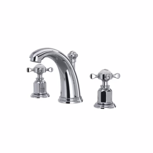 Perrin & Rowe | Polished Chrome Edwardian™ Widespread Lavatory Faucet