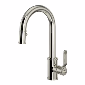 Perrin & Rowe | Polished Nickel Armstrong™ Pull-Down Bar/Food Prep Kitchen Faucet