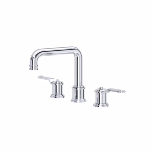 Perrin & Rowe | Polished Chrome Armstrong™ Widespread Lavatory Faucet With U-Spout