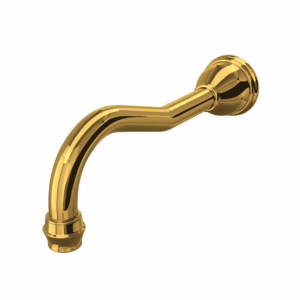 Perrin & Rowe | Unlacquered Brass Edwardian™ Wall Mount Tub Spout