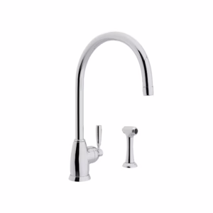 Perrin & Rowe | Polished Chrome Holborn™ Kitchen Faucet With Side Spray