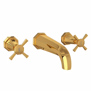 Perrin & Rowe | English Gold Deco™ Wall Mount Lavatory Faucet Trim
