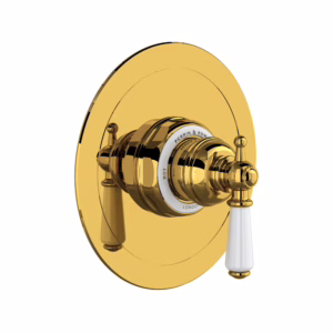 Perrin & Rowe | Unlacquered Brass Edwardian™ 1/2" Pressure Balance Trim