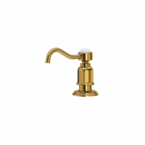 Perrin & Rowe | Unlacquered Brass Edwardian™ Soap Dispenser
