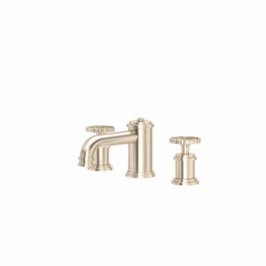 Perrin & Rowe | Satin Nickel Armstrong™ Widespread Lavatory Faucet With Low Spout