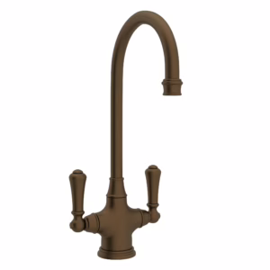 Perrin & Rowe | English Bronze Georgian Era™ Two Handle Bar/Food Prep Kitchen Faucet