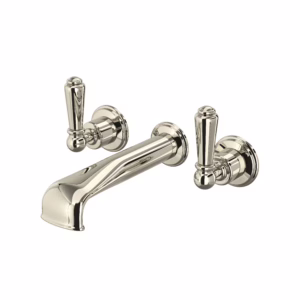 Perrin & Rowe | Polished Nickel Edwardian™ Wall Mount Tub Filler Trim With U-Spout