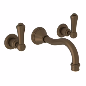 Perrin & Rowe | English Bronze Georgian Era™ Wall Mount Lavatory Faucet Trim