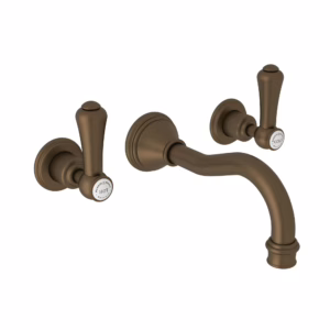 Perrin & Rowe | English Bronze Georgian Era™ Wall Mount Lavatory Faucet Trim