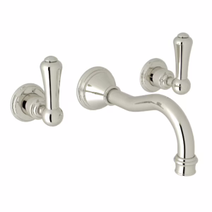 Perrin & Rowe | Polished Nickel Georgian Era™ Wall Mount Lavatory Faucet Trim
