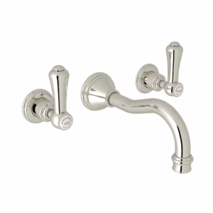 Perrin & Rowe | Polished Nickel Georgian Era™ Wall Mount Lavatory Faucet Trim