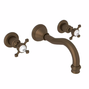 Perrin & Rowe | English Bronze Georgian Era™ Wall Mount Lavatory Faucet Trim