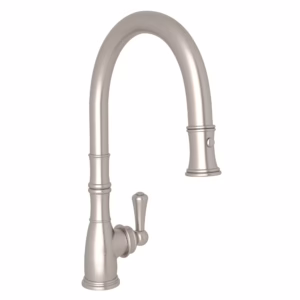 Perrin & Rowe | Satin Nickel Georgian Era™ Pull-Down Kitchen Faucet