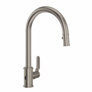 Perrin & Rowe | Satin Nickel Armstrong™ Pull-Down Touchless Kitchen Faucet
