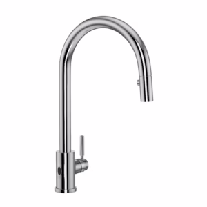 Perrin & Rowe | Polished Chrome Holborn™ Pull-Down Touchless Kitchen Faucet