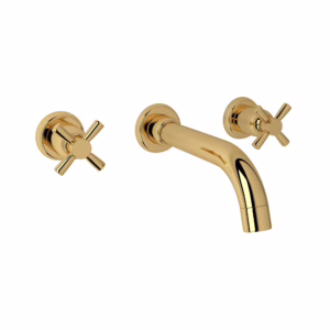 Perrin & Rowe | English Gold Holborn™ Wall Mount Lavatory Faucet Trim