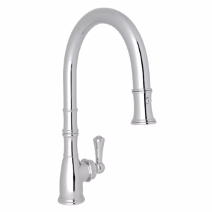 Perrin & Rowe | Polished Chrome Georgian Era™ Pull-Down Kitchen Faucet