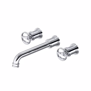 Perrin & Rowe | Polished Chrome Armstrong™ Wall Mount Lavatory Faucet Trim