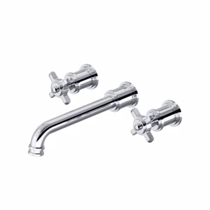 Perrin & Rowe | Polished Chrome Armstrong™ Wall Mount Lavatory Faucet Trim