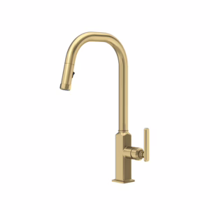 ROHL | Antique Gold Apothecary™ Pull-Down Kitchen Faucet With U-Spout
