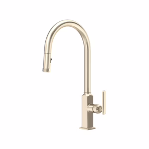 ROHL | Satin Nickel Apothecary™ Pull-Down Kitchen Faucet With C-Spout