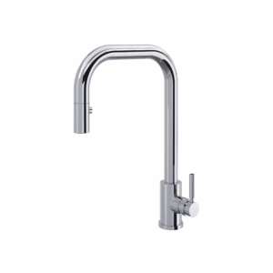 Perrin & Rowe | Polished Chrome Holborn™ Pull-Down Kitchen Faucet With U-Spout