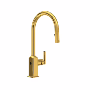 ROHL | Unlacquered Brass Apothecary™ Pull-Down Touchless Kitchen Faucet