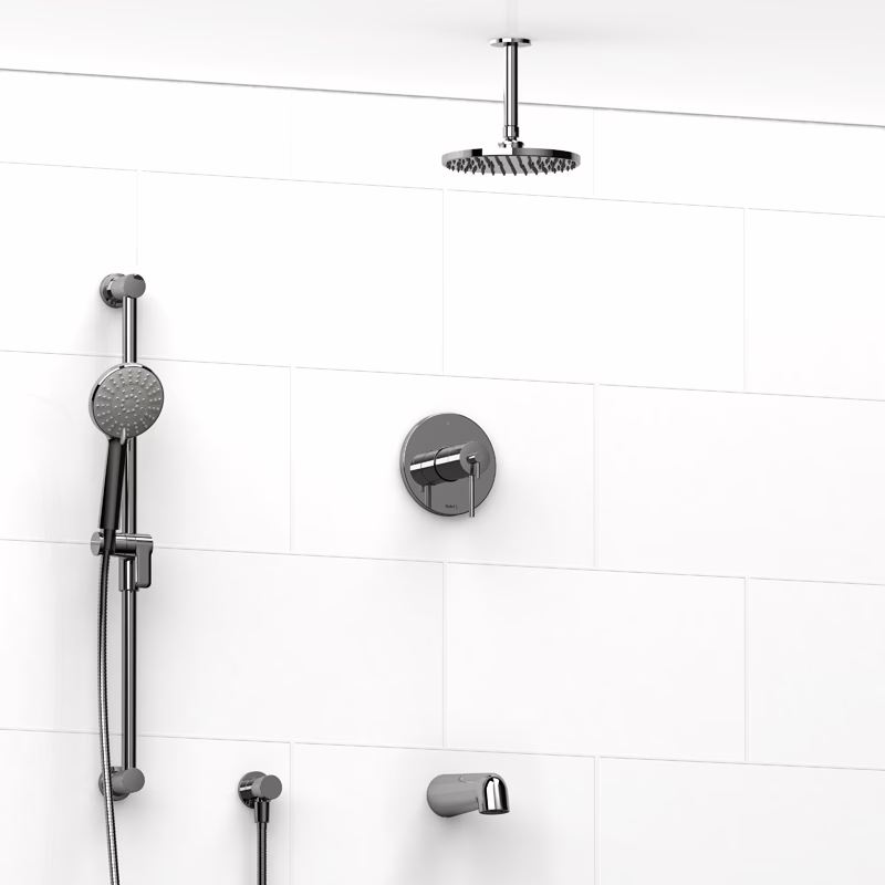RIOBEL | Chrome Shower Kit 1345 Trim