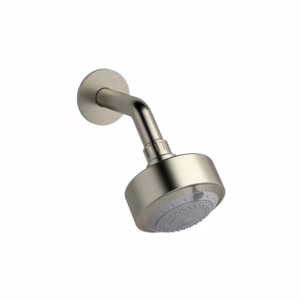 RIOBEL | Brushed Nickel 4" 3-Function Showerhead With Arm