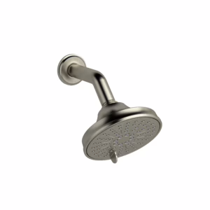 RIOBEL | Brushed Nickel 5" 6-Function Showerhead With Arm