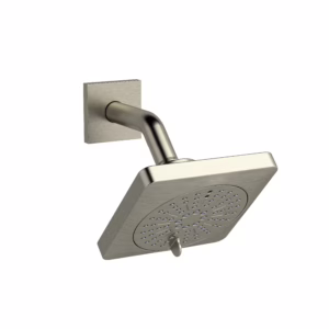 RIOBEL | Brushed Nickel 5" 6-Function Showerhead With Arm
