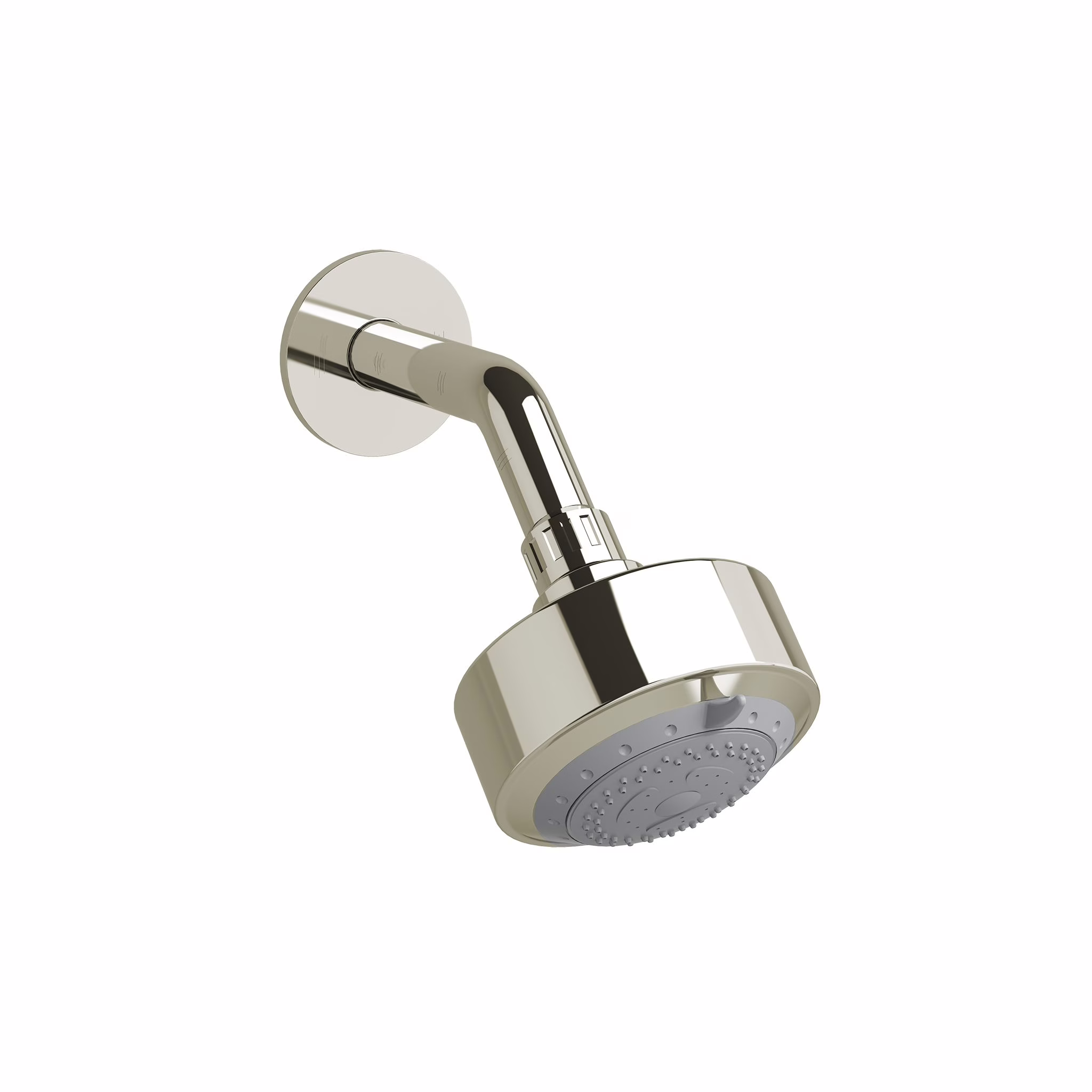 RIOBEL | Polished Nickel 4" 3-Function Showerhead With Arm