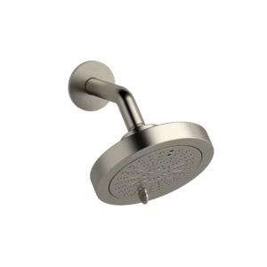 RIOBEL | Brushed Nickel 6" 6-Function Showerhead With Arm