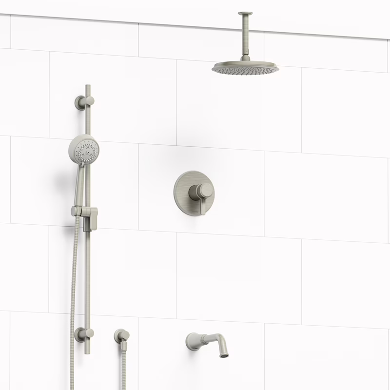 RIOBEL | Brushed Nickel Shower Kit 1345