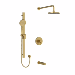 RIOBEL | Brushed Gold Shower Kit 1345 Trim
