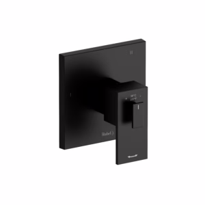 RIOBEL | Black Quadrik™ 1/2" Therm & Pressure Balance Trim With 5 Functions