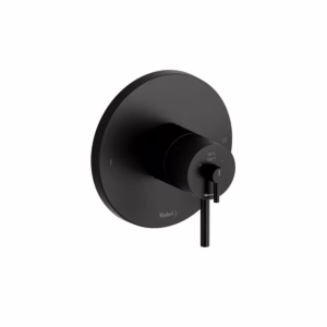 RIOBEL | Black Conik™ 1/2" Therm & Pressure Balance Trim With 2 Functions