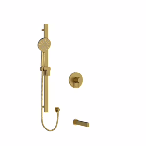 RIOBEL | Brushed Gold Shower Kit 1244 Trim