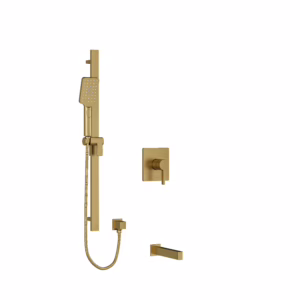 RIOBEL | Brushed Gold Shower Kit 1244 Trim