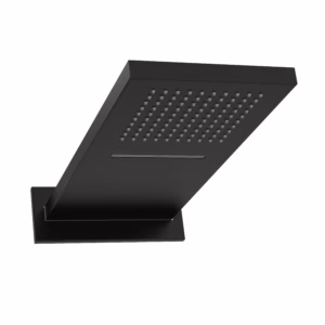 RIOBEL | Black 22" x 9" Waterfall and rain showerhead