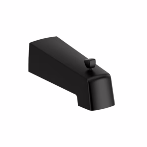 RIOBEL | Black Wall Mount Tub Spout With Diverter