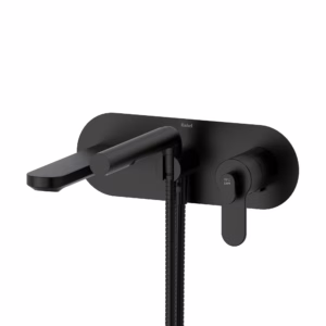 RIOBEL | Black Interval™ Wall Mount Thermostatic/Pressure Balance Tub Filler Trim